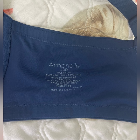 Dk blue 40D bra by Ambrielle - Picture 3 of 3